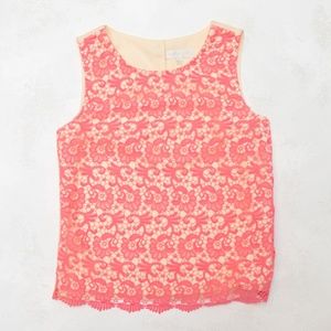 MM Couture Pink Lace Top Size Small